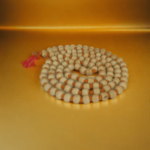 White Chandan mala (knotted)