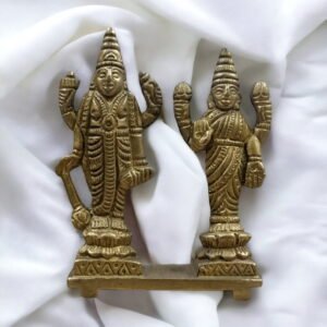 Vishnu-Laxami brass statue