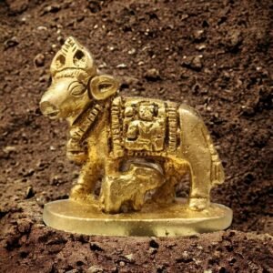 Gaye bachda Brass statue