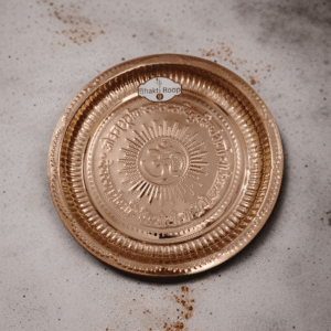 9 No OM Mantra Copper Plate